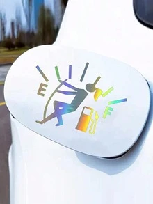 Personalized Gas Tank Cover Sticker Car Scratch Protection Film, Glass Decorative Car Sticker Humorous Car Accessories For Men Video Game Car Decal Video Game Car Decal Prank Gift For Car Enthusiasts Christmas Decoration Gas Tank Door Sticker Fuel Gauge Sticker Fuel Gauge Sticker 1 Funny Gas Tank Sticker 1 Empty Tank Sticker 1 Car Sticker - Multicolor - View 6