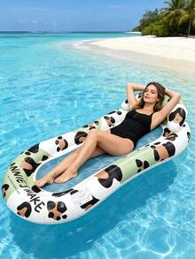 Pool Floating Sun Lounger, With Breathable Mesh Fabric Lying Design, Thickened PVC Material, Sturdy And Pressure-Resistant, Quick To Inflate And Easy To Store. Suitable For Swimming Pools/Beaches/Water Parties/Vacation And Leisure - Multicolor - View 6