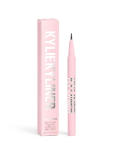 Kylie Cosmetics 液体眼影笔 001 黑色 0.01盎司/0.3毫升 持久防水 女友妻子母亲朋友生日毕业派对旅行露营户外活动校园旅行节日周年纪念日办公室冬季圣诞节特殊场合派对 - 001 Black - 查看 4