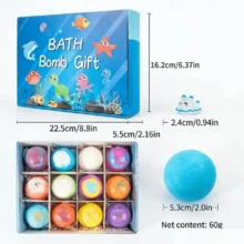 Bath Bombs Gift Set 12 USA Made Fizzies, Shea & Coco Butter Dry Skin Moisturize, Perfect For Bubble Spa Bath. Handmade Birthday Mothers Day Gifts Idea For Her/Him, Wife, Girlfriend - Red Violet - View 7