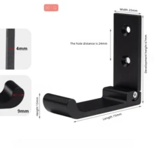 1 Piece Of Large Aluminum Alloy Round Head Folding Coat Hook, Suitable For Free Punching And Invisible Installation. It Is A Creative Folding Single Hook For The Bedroom, Kitchen, Bathroom, Living Room Wall, And Furniture Hardware. - Multicolor - View 6