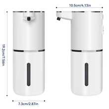 DONASIRA Dispenser Sabun Cuci Tangan Otomatis Sensor Pintar, Kapasitas 380ML, Pengaktifan Sentuh, Layar Lampu Rendah Suara, Mode Kontrol Busa/Cairan yang Dapat Diatur 4 Tingkat, Dapat Diisi Ulang Type-C, Aksesori Dapur dan Kamar Mandi - Beraneka warna - View 4