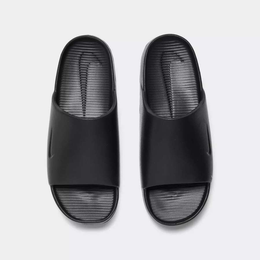 Nike Calm Slide Sandals Men's Black FD4116-001 - 黑色 - 查看 1