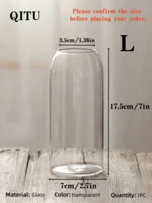 1 pièce Petit vase hydroponique en verre transparent artisanal moderne, décoration romantique pour la Saint-Valentin, accessoire de maison de luxe minimaliste, convient pour rafraîchir le salon, refaire le bureau, décoration de mariage et de fête, vases en verre - Transparent - Voir 15