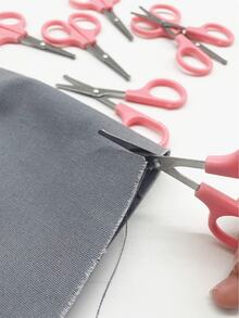 1/5/10pcs Pastel Pink Tip Safety Scissors, Handcrafted Cute Small Scissors, Compact Size Suitable For School Art Class, Scrapbooking, Paper Cutting, DIY Crafts, Home Daily Use - Round-tipped Small Scissors - View 3