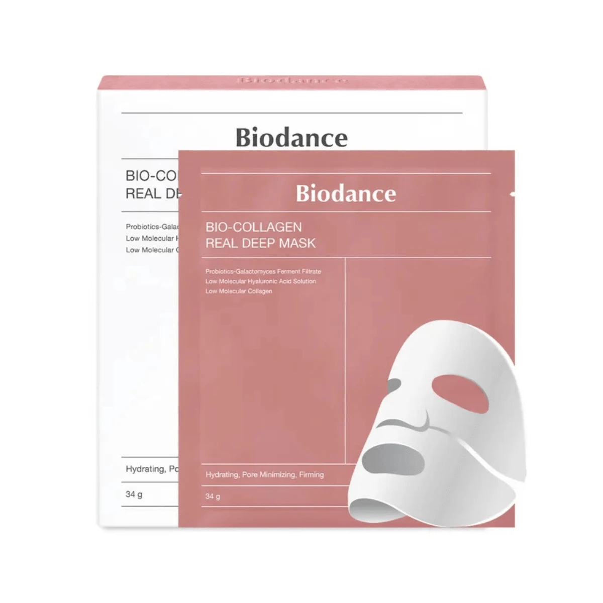 Biodance بيودانس بيو كولاجين ريل ديب ماسك 4 قطع – أقنعة وجه كولاجين كورية، هيدروجيل مرطب، شد ومرونة وإشراق - الكولاجين الحيوي - مشاهدة 1