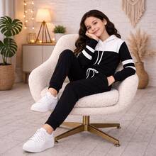 "Fun And Comfortable Girls' Sweatshirt" (4 To 14 Years Old) - White - View 11