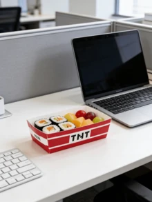 10pcs/20pcs/30pcs TNT Pixel Paper Potato Chips Paper Boxes - Disposable Red Explosion Boat Pattern Paper Plates For Nachos, Fries & Snacks, Perfect For Pixel Themed Birthday Parties Baby-Shower Men Women - Multicolor - View 3