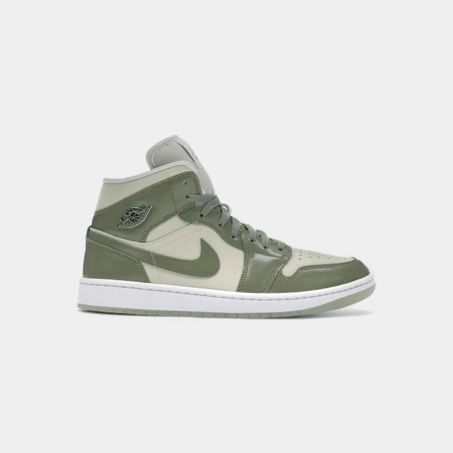 Jordan 1 Mid SE Sea Glass Oil Green (Women's) - 綠色 - 查看 1