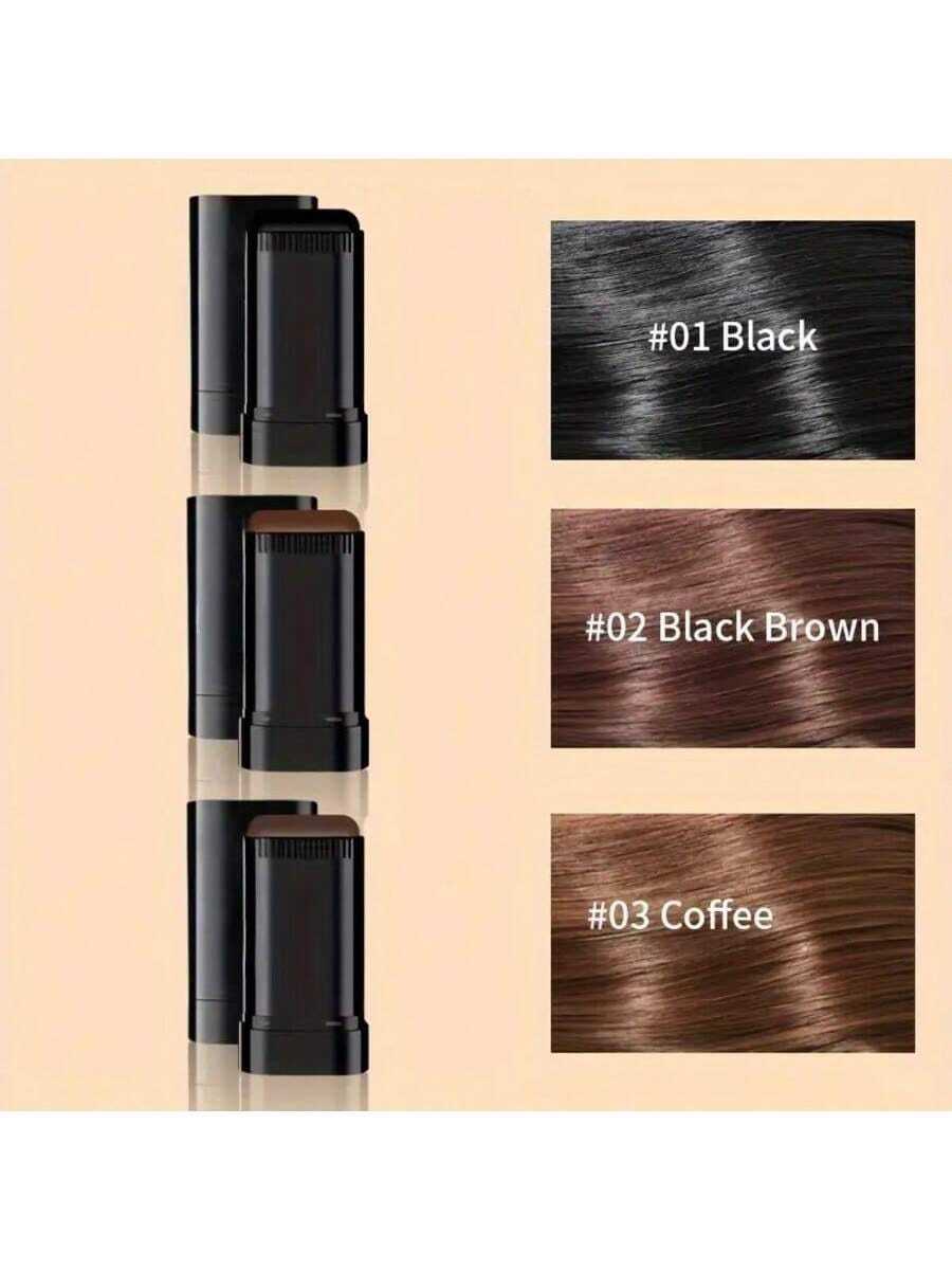 1pc Hair Coloring Comb - Waterproof & Sweat-Resistant, Rotary Design For Easy Cleaning, Portable Pocket Size Temporary Gray Hair Coverage Tool - Unisex Beauty Accessory, Ergonomic Handle, Stainless Formula, Waterproof Hair Coloring Comb - Quick Gray Hair Coverage, Natural Appearance, Long-Lasting Color, Suitable For All Hair Types,Festival,Party - Multicolor - View 1