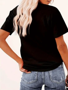 Women T-Shirts - Black - View 6