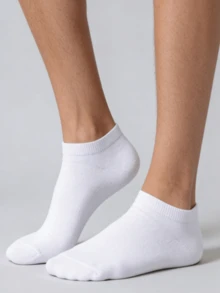 1/5/10/20/40/60/80 Pairs Men/Unisex Solid Color Thin Ankle Socks, Summer - Multicolor - View 4