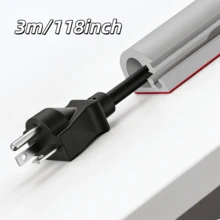 10ft Self-Adhesive TV Cable Concealer, Flexible Home Audio Cable Management Device, RG6 Coaxial Cable Raceway, Cable Concealer - A - View 7