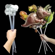 10 Peças/Conjunto de Clipes de Balão de Folha de Alumínio Transparente, Adequado para Festa de Aniversário, Feriado, Festival, Presente, Decoração de Balão - transparente - Visão 2