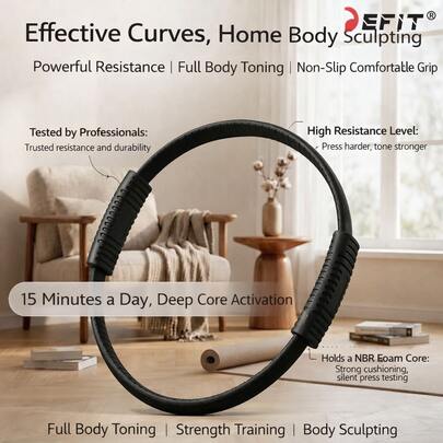 DEFIT Pilates ring voor gewichtsverlies, fitnessapparatuur, gymnastiekapparatuur, massage Pilates set