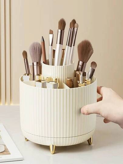 Multi Color Cosmetic Organizer 360° Rotating Vanity Makeup Organizer Desktop Brush Organizer Multilayer Dressing Table Lipstick Skincare Product Organizer Bathroom Room Decor Home Decor Jewelry Box Perfume Organzier Organziers Storage Bedroom Deccor Desk Oraganizer Vanity De Maquillaje Desk Accesorries Mother Gifts