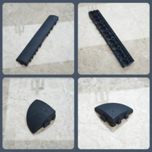 24" X 12" Large-Format Interlocking Plastic Floor Tiles | 50% Faster Installation | Easy Snap-Together Assembly | PP Material | All-Weather UV-Resistant | Outdoor Flooring Renovation Solution - GR- EDGE STRIP+ CORNE - 查看 3