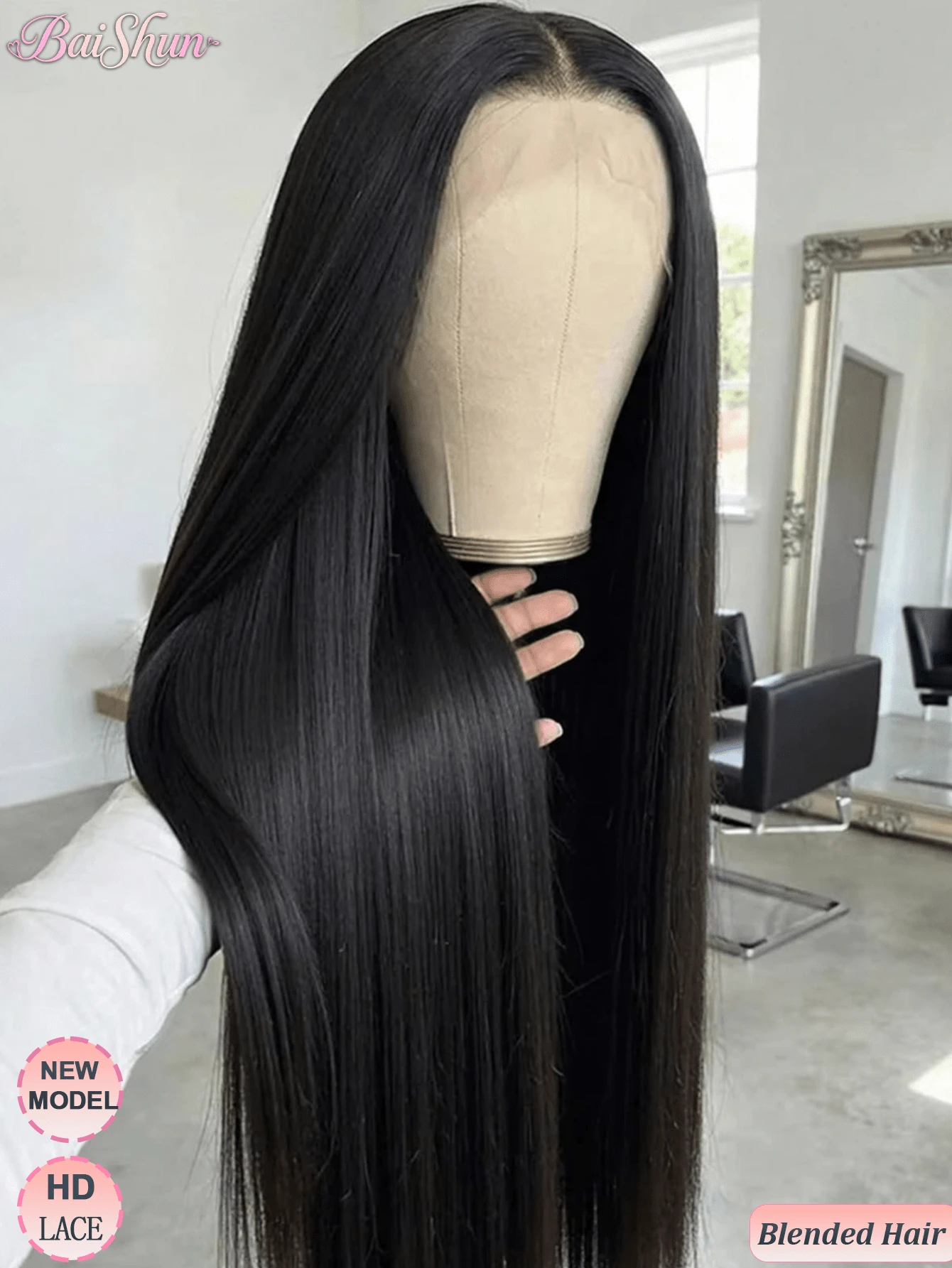 30英寸真人前额假发，巴西原生发，13x4、13x6、5x5蕾丝前额假发，真人混纺发，200密度，高清透明直发蕾丝前额假发，预先拔毛，无胶蕾丝前额假发，自然黑