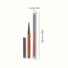 2PCS/1PC Sandalwood Nail Art Pen, Triangular Painting Tool For Creating Relief Designs Of Butterflies, Petals, And Leaves - Nail Art Brushes And Tools - Multicolor - View 7