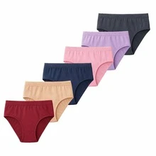 Kit Calcinha Plus Size Cintura Alta 100 % Algodão/Cotton - Multicolorido - Visão 4