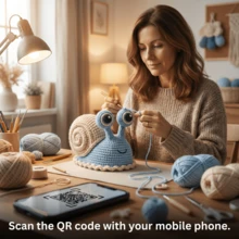 1Set Animal Crochet Kit, Crochet Kit For Beginners, Beginner Crochet Kit For Adults With Step-By-Step Text Tutorials, Snail DIY Crafts For Adults, Contemporary Home Decorative Ornaments, Cute Birthday Easter Day And Spring Gifts - Snails - View 7