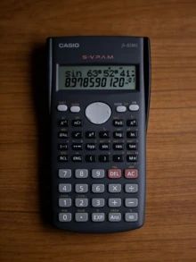 Casio 240功能科学计算器，学生考试学习计算器，便携式办公计算器，深蓝色时尚返校用品，青少年和职场人士的理想礼物，日常数学和工程计算工具，品牌礼品 FX-82MS-DEEP-BLUE - 藍色 - 查看 5