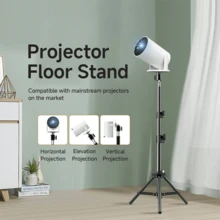 Multi-Function Adjustable Projector Tripod Stand, 110cm/43.31in Height-Adjustable Carbon Steel Tripod With Ground Mount, Compatible With HY300 PRO/HY300/YG300/HY320 MINI, Fits Most Projectors - View 4