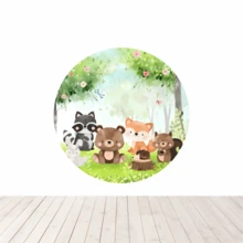 Round Forest Fabric Panel 1.50 X 1.50 With Elastic - 5 YEARS - View 2