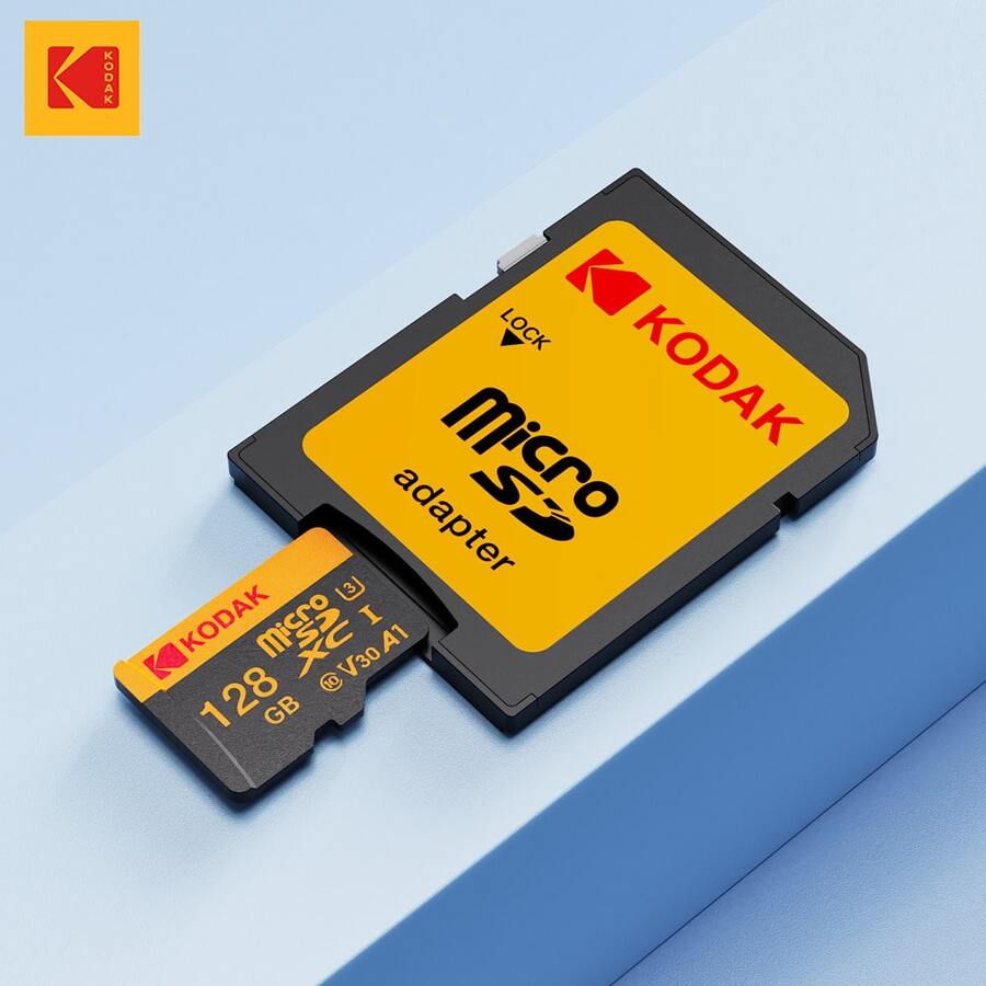 Kodak High-Speed U3 Micro TF Card, Supports Smooth 4K Video Recording, Comes With SD Card Adapter, Available In 16GB, 32GB, 64GB, 128GB And 256GB Capacities. UHS-I Offers High Cost Performance, UHS-II Is More Suitable For 4K/120fps High-Speed TF Storage, Compatible With Mobile Devices - View 1