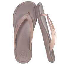 Wide Width Flip Flops For Women Arch Support Comfortable Summer Beach Walking Thong Sandals Slip On Indoor Outdoor - 駝色 - 查看 9
