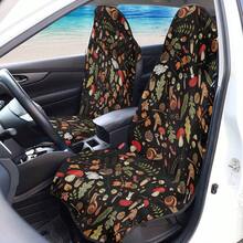 Retro Cottagecore Mushroom Snail Ferns Car Seat Covers Front Seats, Car Seat Protector Universal Fit Most Truck SUV Van Auto Interior Decor Boho Car Accessories For Women - Style 1 - View 13