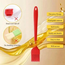 1 Cọ phết dầu mỡ bằng silicon, cọ phết bánh ngọt và dầu mỡ, cọ phết dầu mỡ nướng BBQ, cọ phết sốt bánh kếp trong nhà bếp, chịu nhiệt, dùng để phết dầu hoặc sốt lên vỉ nướng, dụng cụ nấu nướng, kẹo - Đa năng dùng cho nướng, BBQ, làm bánh và nấu ăn ngoài trời, nhà bếp gia đình, tiệc tùng, dụng cụ nhà bếp và đồ dùng làm bánh bền bỉ, quà tặng Ngày của Mẹ, quà tặng Lễ Phục Sinh. - - - Xem 6