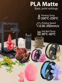 1pc - 3D Printing Filament, Matte Rainbow Multicolor Gradient, 250g (0.55lbs) PLA Material, Suitable For 3D Printers, 1.75mm Diameter, Precision +/- 0.03mm - Compatible With Most FDM Printers And 3D Pens, For Art, Architectural Modeling And Jewelry Design, Art Printing And Fine Mold Making. - View 4