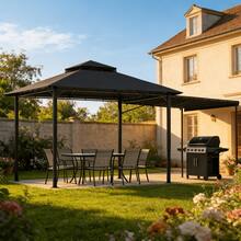 Devoko Patio Gazebos - Black - View 1