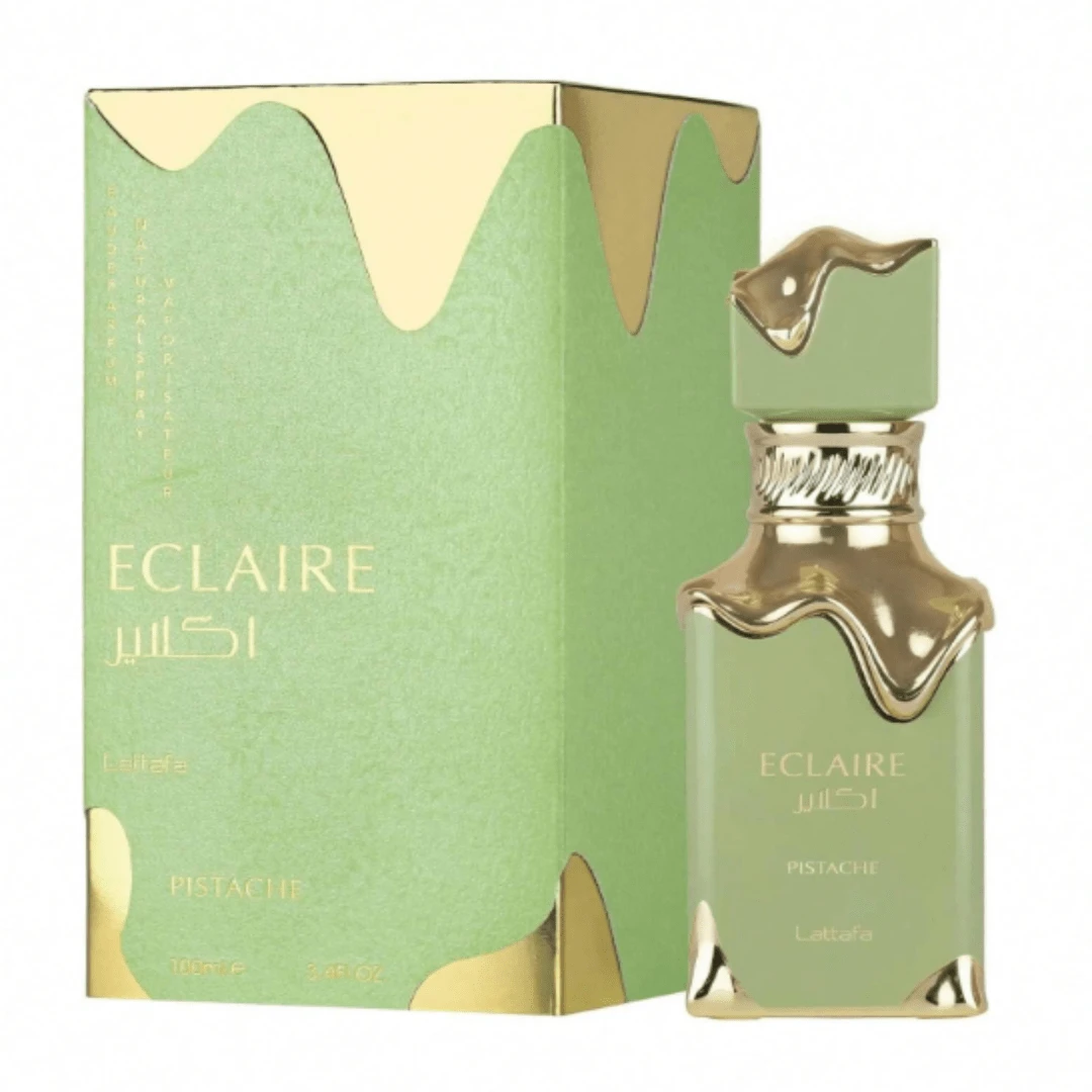 Lattafa Eclaire Pistache – 3.4 Ounce / 100 Ml Gourmand, Nutty, Creamy, Musky – Eau De Parfum Spray Long-Lasting Fragrance For Women,  Women's Perfumes Arab Perfume Gift For Women Pheromone Fragrance - 綠色 - 查看 1