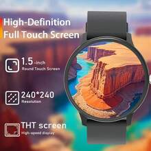 Multi-Functional Smart Watch With Replaceable Strap, Fashionable Digital Watch, Supports Calling And Music Control, Unisex Sports Watch - Multicolor - View 4