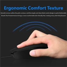 HP M10 Wired Mouse Minimalist Style PC Laptop Computer Mouses Silent Soft Voice Black/White Ergonomics Keyboard Original HP Wire Mouse For Gaming Business Office Mouse - 查看 4