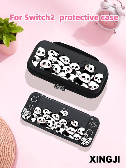 1 chiếc ốp bảo vệ hình gấu trúc dễ thương cho máy chơi game 2 (2025), tương thích với Switch NS/Switch OLED/Switch Lite, vỏ mềm TPU, ốp bảo vệ đa năng, ốp tay cầm Switch, phụ kiện game Switch, túi đựng di động, chống rơi, chống trầy xước, thời trang, món quà tuyệt vời nhất cho gia đình và bạn bè.