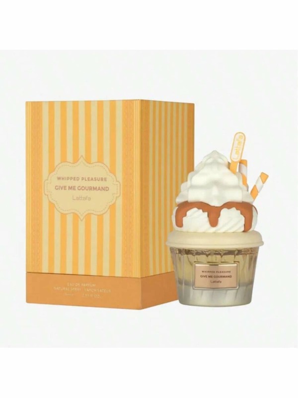  Lattafa/Whipped Pleasure Give Me Gourmand Eau De Parfum 70ML Presente Ideal para Festas, Páscoa e Aniversário