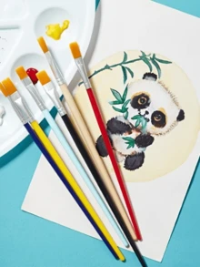 Bộ cọ và bảng pha màu, bộ cọ vẽ tranh sơn dầu tự làm và các vật liệu vẽ tranh, thích hợp cho họa sĩ, học sinh và người lớn vẽ tranh và phác thảo, đồ dùng học tập, quà tặng nghệ thuật và hội họa. - A - Xem 6