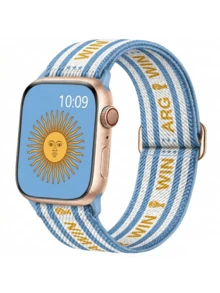 2026 USA-Canada-Mexico Soccer Themed Stretchy Watch Band, Waterproof Elastic Solo Loop Sport Strap Compatible With Apple Watch 38/40/41/42/44/45/46/49mm, For Apple Watch Series 11–1, SE & Ultra, Men & Women - World Cup Edition - View 2