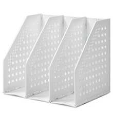 1pc 4-Panel Foldable Book Stand, Adjustable Student Desk Book Holder, Collapsible File Organizer, Book Storage Rack, Office & School Supplies, Suitable For Home, Book Decor, Bookshelf Organization And Stylish Book Display, Large Capacity, Sturdy, Applicable For Desk Storage, Desktop Decor, Student Gift, Study Room Organization, Convenient Storage, Room Decoration, Office Desk Accessory, Living Room Decor, Back To School Gift - White - View 2