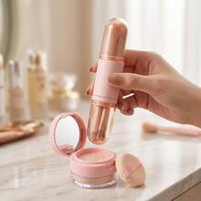 5g Compact Portable Loose Powder & Honey Powder Makeup Case With Sifter And Powder Puff, Equipped With Mirror, Travel Container, Compact And Space-Saving For Daily Carry, Outdoor Travel And Home Use,Makeup,Cheap,Room Decor,Vanity,Travel,Bedroom,Makeup Accessories,Cheap,Stocking Stuffers,Makeup,Makeup Tools,Cheap Stuff,Gifts,Gifts For Women,Christmas Gifts,Giveaways,Travel,Cheap Stuff,Travel Essential - Pink - View 6