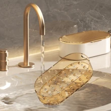 1个双层浴室皂碟，带盖，塑料材质，防漏，保持肥皂干燥，旅行必备 - 彩色 - 查看 7