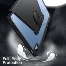 TIANYIMING Ốp bảo vệ bằng acrylic trong suốt xoay 360°, ốp bảo vệ máy tính bảng có thể gập lại, tương thích với iPad/GalaxyTab/LenovoTab/LenovoXiaoxin PAD/LenovoIdea Pad/MatePad/HonorPad/XiaomiPad/RedmiPad và các dòng máy tính bảng khác, cũng tương thích với iPad A16 2025, Air 11/13, M2/M3 2024/2025, Pro 11/13, M4 2024, Air 5/Air 4 10.9 inch 2022, thế hệ thứ 9, thế hệ thứ 8, thế hệ thứ 7 10.2 inch, thế hệ thứ 5, thế hệ thứ 6 9.7 inch, thế hệ thứ 10 10.9 inch 2021, Pro 11/12.9 inch, Mini6. - màu đen - Xem 1