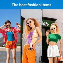 JISULIFE Handheld Fan Life7 – Ultimate Flexibility: High-Power Motor, LED Display, 19.5 Hrs Cooling, 5000mAh Rechargeable, 5-Speed, Foldable Design, 3-IN-1 Portable Fan For Travel Cruise Beach - 手持 - 查看 6