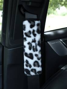 Car Interior Accessories Set Includes Leopard Print Steering Wheel Cover, Seat Belt Shoulder Pads, Gear Shift Knob Cover, Handbrake Cover, Armrest Pad And Other Non-Slip Durable Decorations, Suitable For All Seasons - Leopard - View 21