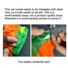 DIY Foldable Cat Tunnel Toy, Rainbow 4-Way Combination Tunnel, Rabbit & Small Pet Indoor/Outdoor Playhouse, Easy To Carry - Multicolor - View 7