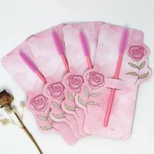 30 Pcs Pink Flowers Eyelash Aftercare Card Beauty Studio Membership Loyalty Cards Lash Extension After Card Paper Business Card 300gsm Only Cards - Pink Flowers - View 2