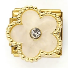 1 Peça Pulseira de Aço Inoxidável com Flor de Cinco Pétalas na Moda, Adequada para Uso Diário e um Presente Atencioso para Amigos e Entes Queridos - Módulo único - Visão 5